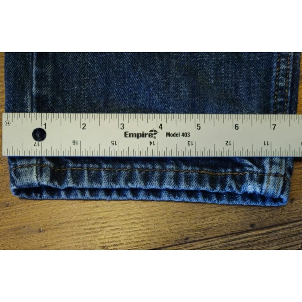 Levis 505 Regular Straight Blue Denim Jeans Mens Tag 30x30 Western